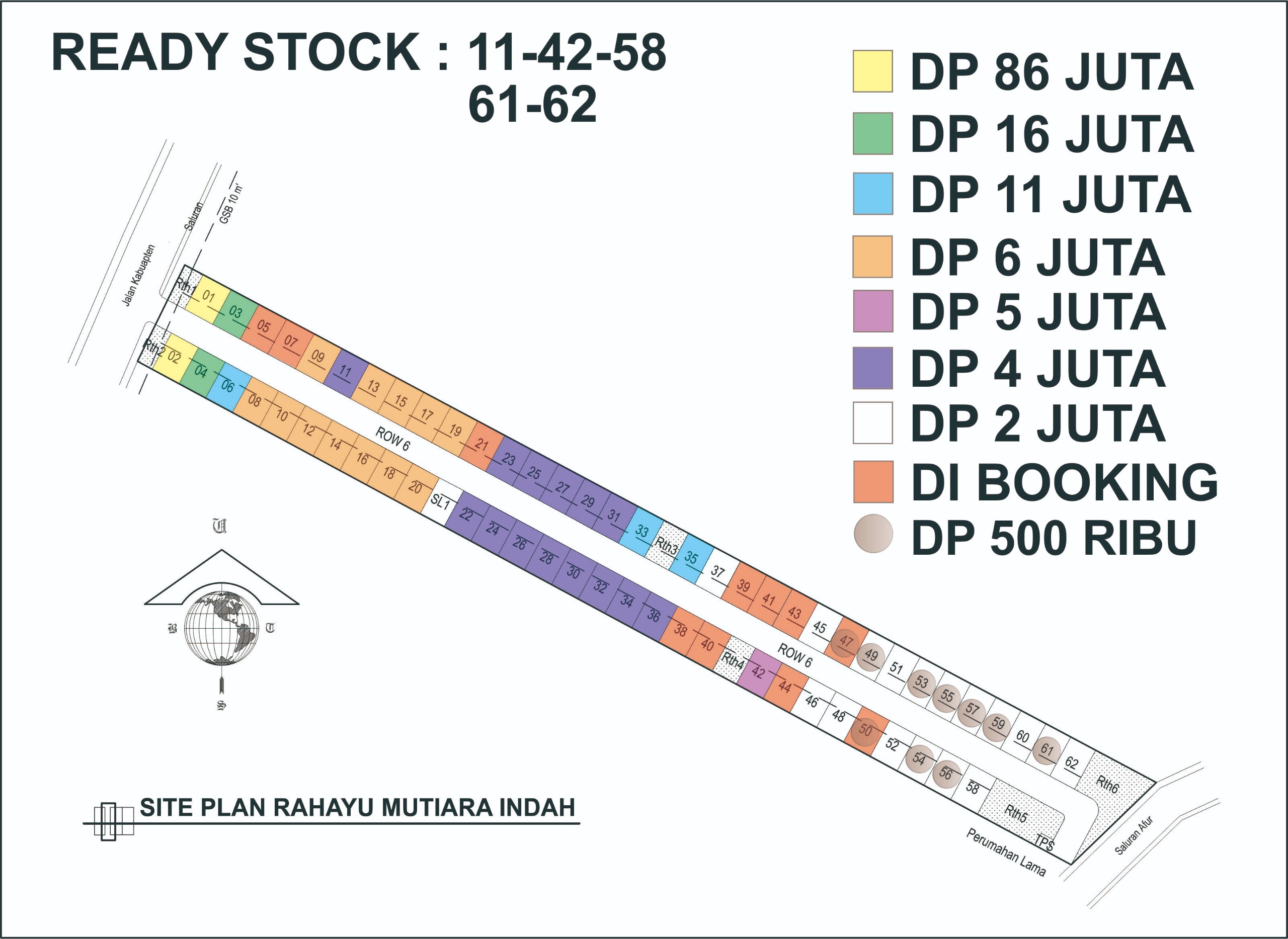 perumahan kendal Site plan Blok C Rahayu